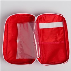 Аптечка дорожная First Aid, цвет красный
