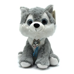 04 Собака Хаски с ошейником 25см / 4385-25 АКЦИЯ! СКИДКА 20%