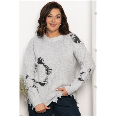 Свитер рваный Наиль (серый) Б14562-13М