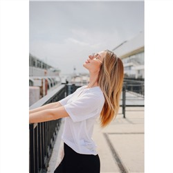 Женская вязаная футболка-поло Happyfox