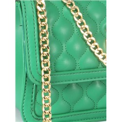 Сумка женская искусственная кожа DJ-6918-1-GREEN,  1отд,  плечевой ремень,  зеленый 252308