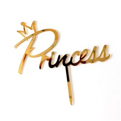 Топпер «Princess» золотой