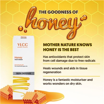 HONEY Moisturizer, VLCC (МЕДОВЫЙ увлажняющий крем для лица), 100 г.