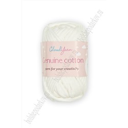 Пряжа "Genuine cotton" 50 гр (10 шт) SF-7844, белый