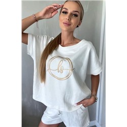 Nika.PL 09091 белый, Шорты,  Футболка