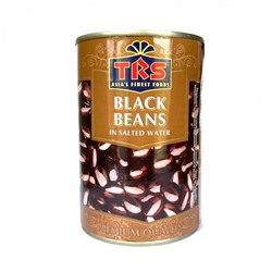 BLACK BEANS in salted water, TRS (Консервированная ЧЕРНАЯ ФАСОЛЬ, ТРС), 400 г.