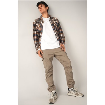 Мужская теплая рубашка в клетку Happyfox