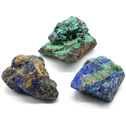 Азурмалахит камень 55*35*40мм, 50-59г