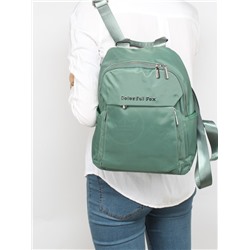 Рюкзак жен текстиль CF-2324,  1отд,  4внут+6внеш/ карм,  зеленый 256580