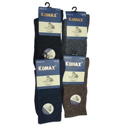 Носки  Жен.  Р-р 37-42 теплые KOMAX (88%вербл,10%шерсть,2%лайкра) меланж ассорт.F2022-20