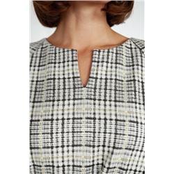 ARTiMODA 322-19 бежевая_клетка_с _желтым, Платье