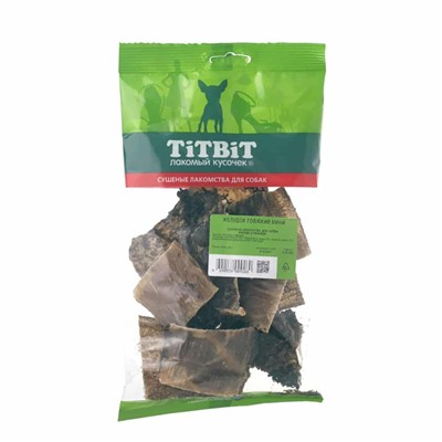 TITBIT. Лакомство Желудок говяжий мини - мягкая упаковка, 50г АГ