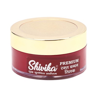 Premium SHIVIKA Rakt Chandan Tilak for Pooja and Hawan Tilak  (Премиум ШИВИКА Жидкий КУМ КУМ тилака, цвет КРАСНЫЙ, для Хавана и Пуджи), 35 г.
