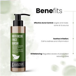 ANTI ACNE Face Wash, Luster (ПРОТИВ АКНЕ гель для умывания, Ластер), 115 мл.