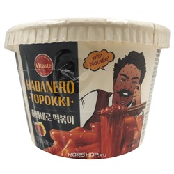 Рисовые клецки топпокки с хрустальной лапшой в соусе хабанеро Otaste, Корея, 132 г Акция