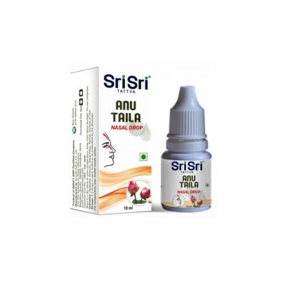 ANU TAILA Nasal Drops, Sri Sri (АНУ ТАЙЛА, Капли для носа, Шри Шри), 10 мл.