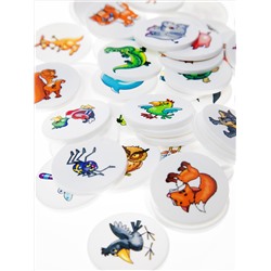 Лото с пластиковыми фишками «Ребятам о зверятах»