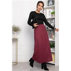 Юбка макси Алана (бордовая) Ю14254-6М