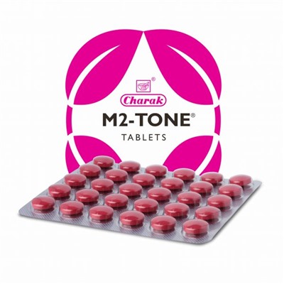 M2 TONE Tablet Charak (М2 Тон Для сбалансированного менструального цикла, при бесплодии Чарак), 30 таб. (1 блистер)