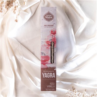 Yagra Incense Stick ROSE & VANILLA, Sagrada Madre (Благовония серии Ягра РОЗА И ВАНИЛЬ, Саграда Мадре), уп. 6 палочек