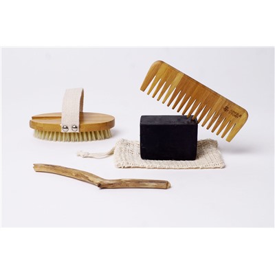 Bamboo Hair Comb, Jungle Story (Бамбуковый гребень для волос), 1 шт.