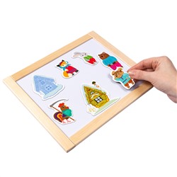 Магниты «Зайкина избушка». Серия Магнитные истории (7 штук)