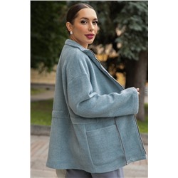 Пальто Альпака (серо-голубое) Б14138-7М