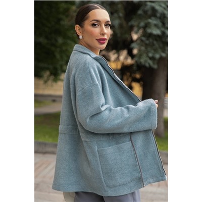 Пальто Альпака (серо-голубое) Б14138-7М