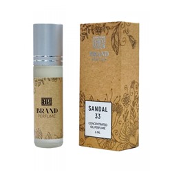 SANDAL 33 Concentrated Oil Perfume, Brand Perfume (Концентрированные масляные духи), ролик, 6 мл.