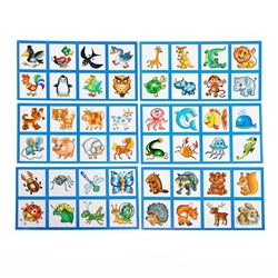 Лото с пластиковыми фишками «Ребятам о зверятах»