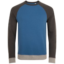 Толстовка унисекс SANDRO, синяя с черным меланжем