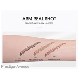 Фломастер для бровей O.TWO.O Triple Brow Pen (1013)