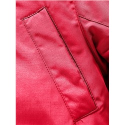 Парка зимняя подростковая для девочки красного цвета 9332Kr