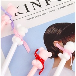 Ручка гелевая «Мишка с шарфом»