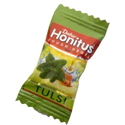 HONITUS Cough Drop, MIX, Dabur (ХАНИТУС (Хонитус) Леденцы от кашля с разными вкусами - Имбирь, Тулси, Лимон, Дабур), 1 шт.