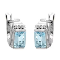 Серьги из серебра топаз, Сеньора