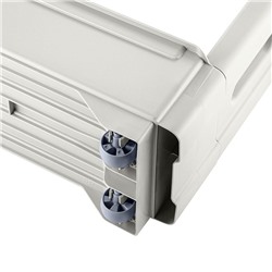 Этажерка Keeplex Regular на колесиках трехсекционная узкая 53,7х13,8х71 см KL383812048 белое облако