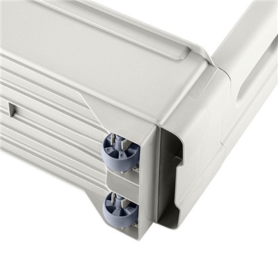 Этажерка Keeplex Regular на колесиках трехсекционная узкая 53,7х13,8х71 см KL383812048 белое облако