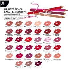 Карандаш д/губ дерево 408 темно-красный Parisa