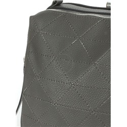 Рюкзак жен искусственная кожа ADEL-195/3в/ММ,   (рюкзак change), 2отд+карм/перег,  серый тем флотер  251337