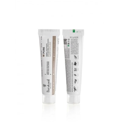 PURE Herbal Toothpaste With Natural Mouthwash, Barakaoil (Травяная зубная паста с натуральным ополаскивателем для рта, Баракаоил), 100 г.