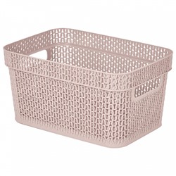 Корзина для хранения Keeplex Ajur с ручками 5 л, 27,1×18,3×13,7 см KL411210005 бежевый топаз