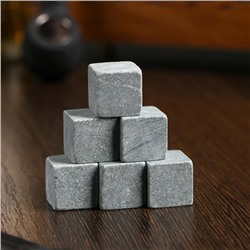 Камни для виски "Мой защитник", в шкатулке, 6 шт