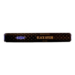 BLACK OPIUM, Satya (Благовония ЧЁРНЫЙ ОПИУМ, Сатья), шестигранник, 20 палочек.