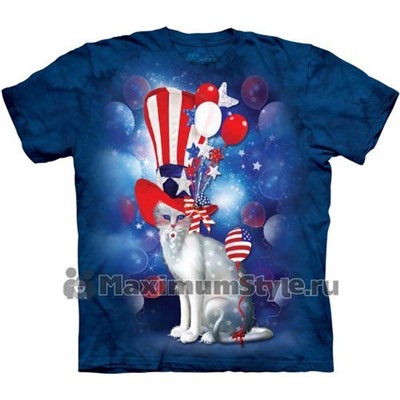 Футболка "Patriotic Cat Hatter" (США)