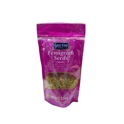FENUGREEK SEEDS (Methi), East End (ПАЖИТНИК СЕМЕНА (Метхи), Ист Энд), 100 г. - СРОК ГОДНОСТИ ДО 31 МАРТА 2025 ГОДА