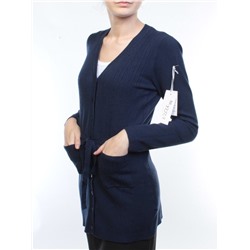 A519 Кардиган женский (65% хлопок, 15% кашемир, 20% эластан) размер свободный 44-46