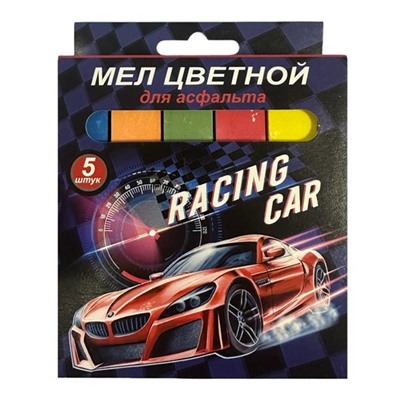 Мел цветной  5шт. 5цв. Centrum Jumbo Машина д/асфальта к/к 74744