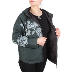 ZW-2312-C DARK GREEN Куртка демисезонная женская BLACK LEOPARD (100 гр.синтепон) размер 50/52 российский