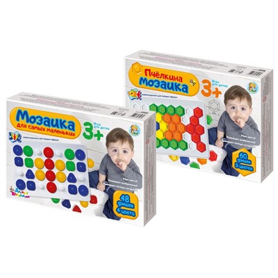 Пластмассовая мозаика для малышей (48 элементов)